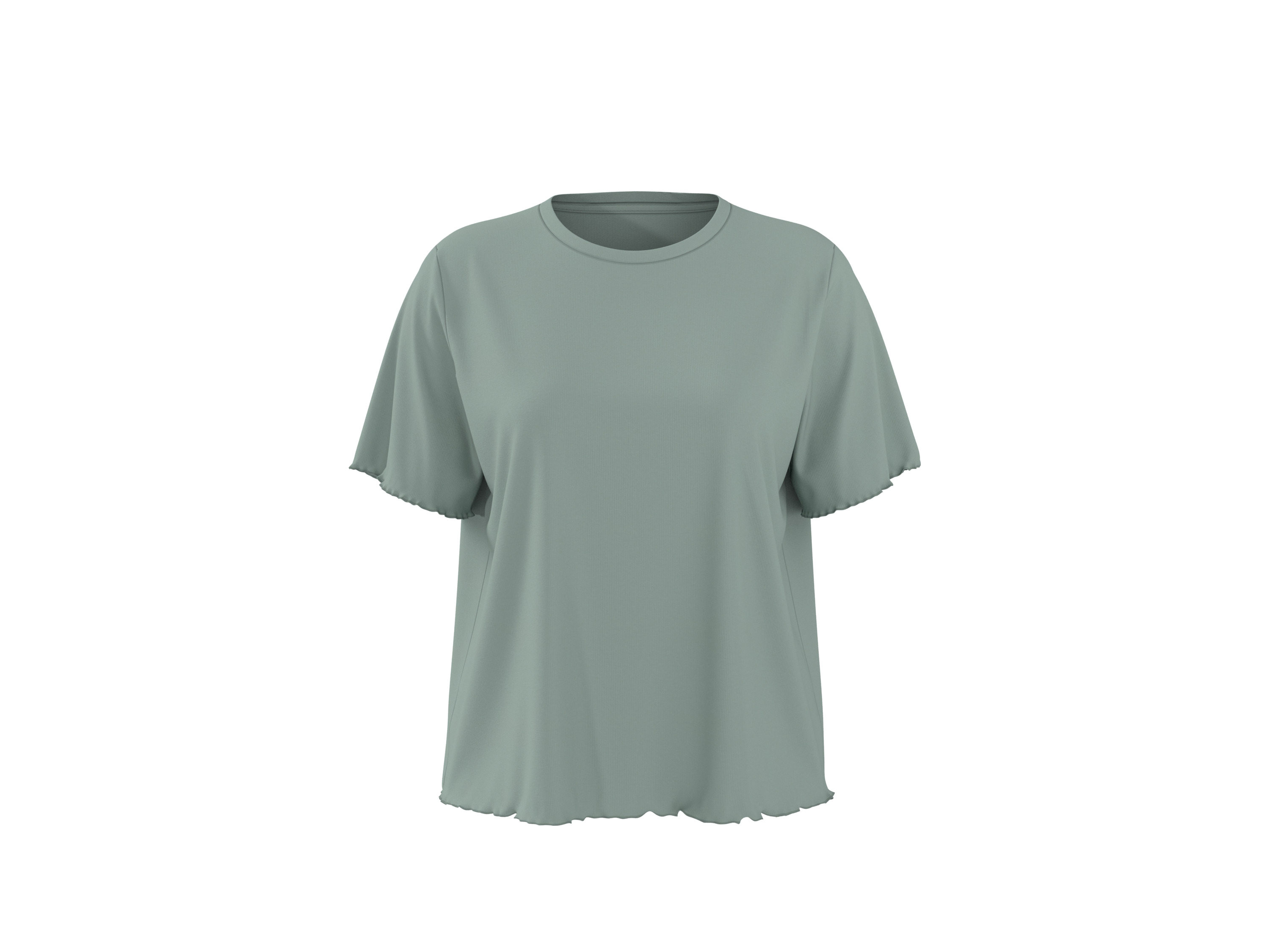 Thumbnail - esmara® Damen Shorty Pyjama Rippe (Grün, XL (48/50))