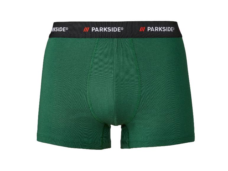 Grüne PARKSIDE Boxershorts mit schwarzem Gummibund