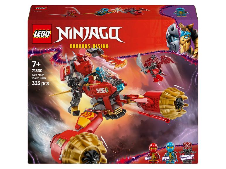 LEGO Ninjago Kai's Mech Storm Rider Set mit 333 Teilen, ab 7 Jahren