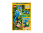 LEGO Creator 3-in-1-Box mit einem Papagei, einem Frosch und einem Fisch.