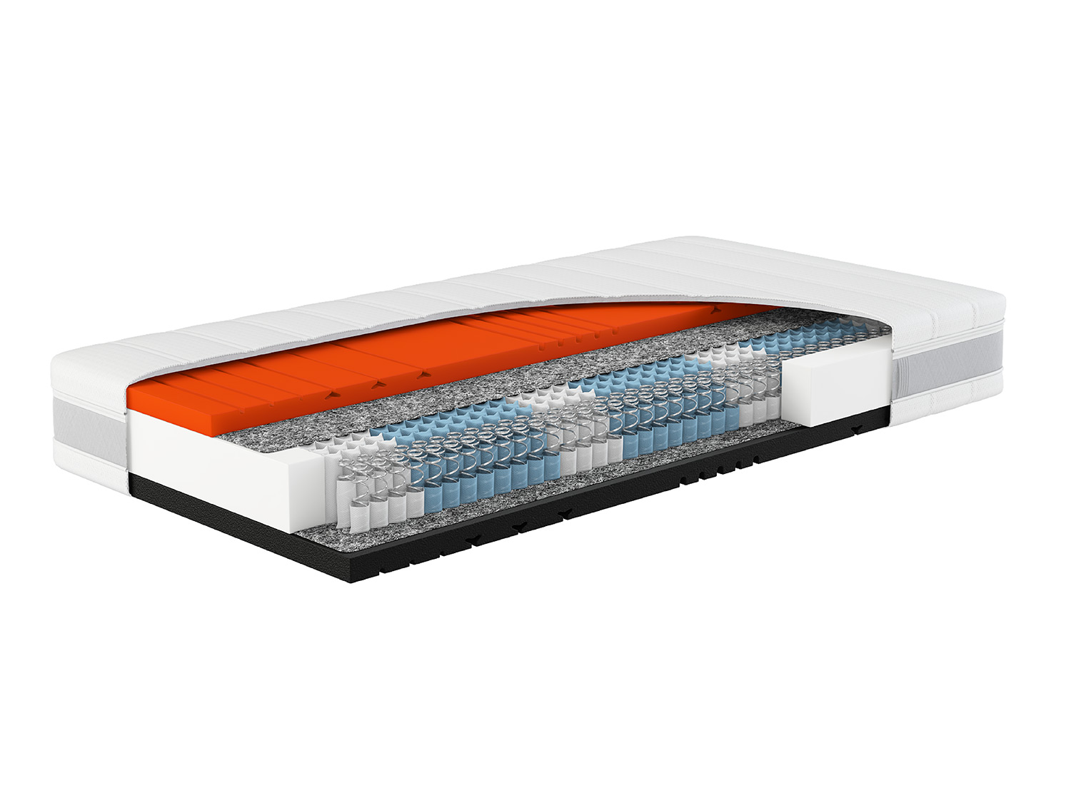 Hn8 Schlafsysteme 7-Zonen Taschenfederkern-Matratze Sleep Balance TFK mit Wendefunktion (H2/H3, 160 x 200 cm) | 04046277626853
