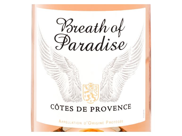 Roséwein aus der Provence mit einem Etikett 