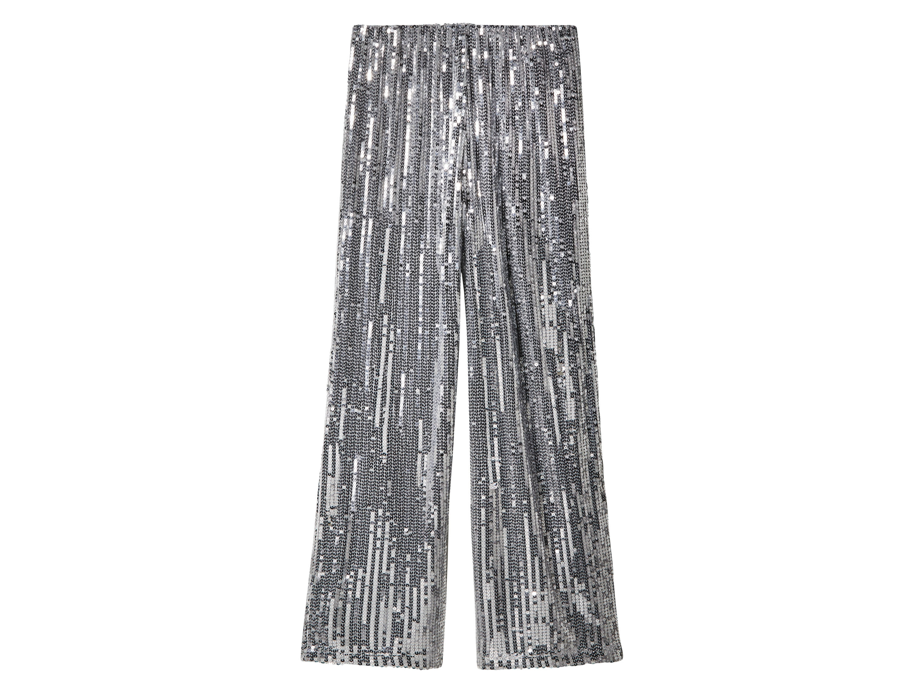 Thumbnail - esmara® Damen Pailletten-Hose (Silber, M(40/42))