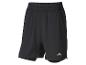 Schwarze Trainingsshorts mit elastischem Bund und Logo.