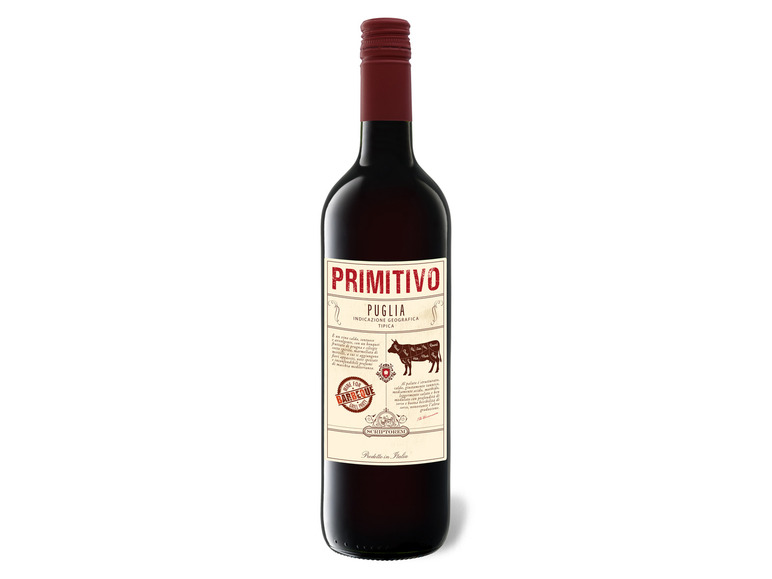 Gehe zu Vollbildansicht: Primitivo Puglia IGT trocken, Rotwein 2022 - Bild 1