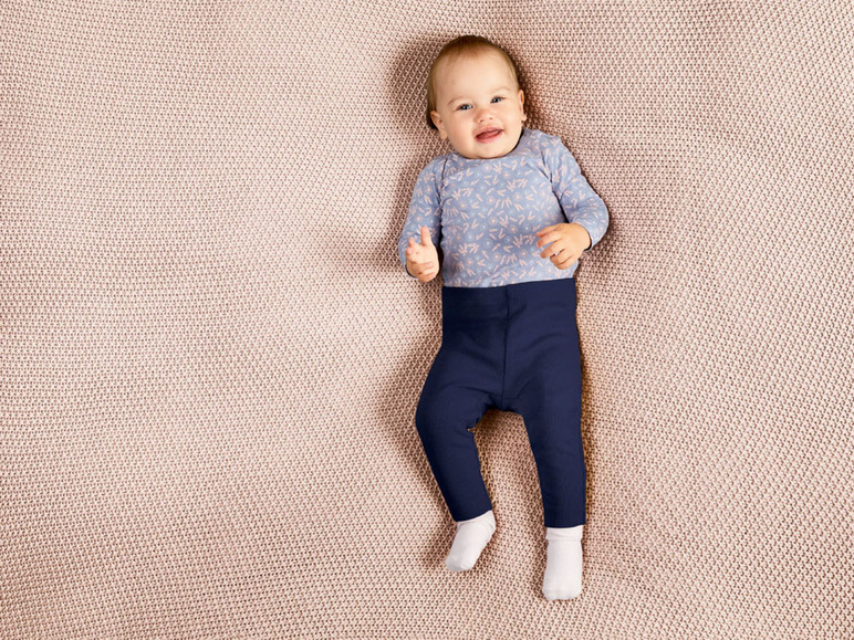 Gehe zu Vollbildansicht: lupilu Baby Leggings, 3 Stück, mit Bio-Baumwolle - Bild 3