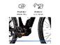 E-Bike mit Mittelmotor und bergiger Landschaft, perfekt für alle Strecken.