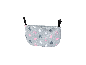 Graue Tasche mit rosa und weißen Sternen für den Bayer Design Puppenbuggy.