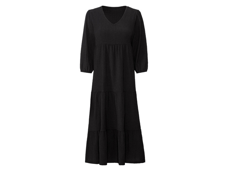 Gehe zu Vollbildansicht: esmara® Damen Midi-Kleid mit modischen Volants - Bild 6