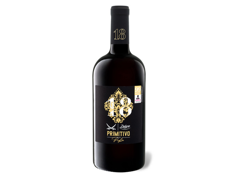 Deluxe SANSIBAR trocken, 18 Primitivo Rotwein Puglia IGT Gradi 2021
