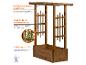 Holz-Gartenpergola mit integriertem Pflanzkasten, ideal für Kletterpflanzen, 50 L Volumen.