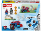LEGO Marvel Set mit Spider-Man Motorrad, Figuren und Zubehör.