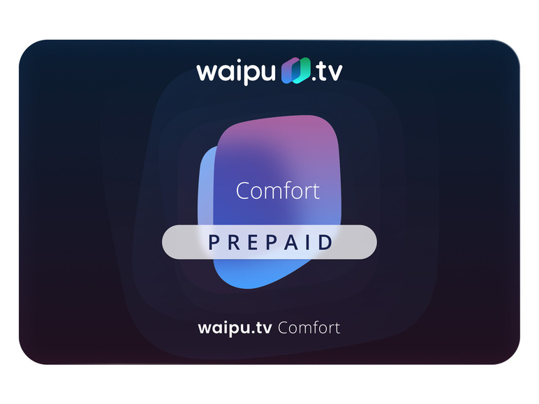 WaipuTV Comfort 12 Monate | Streaming Guthaben