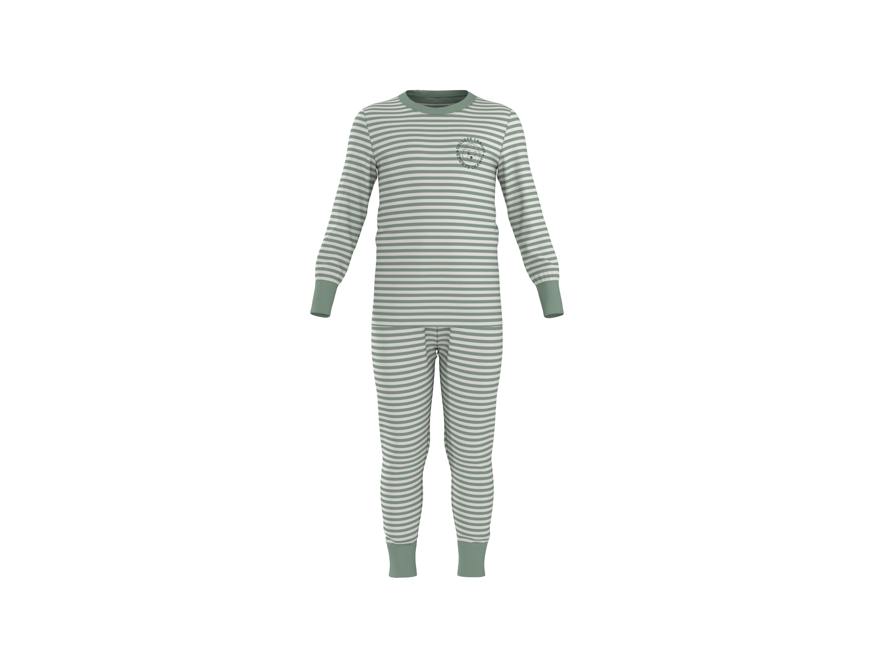 LUPILU® Kleinkinder Pyjama (Grün, 110/116)