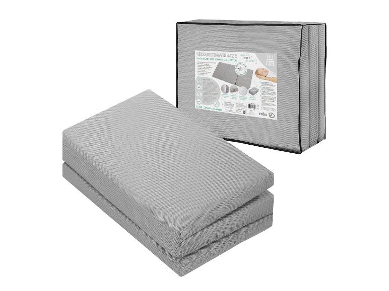 Roba faltbare Reisebettmatratze mit Safe Asleep Mesh-Bezug.