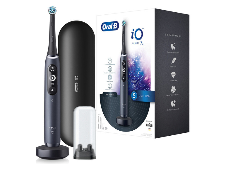 Gehe zu Vollbildansicht: Oral-B iO 7 Elektrische Zahnbürste, black onyx - Bild 1