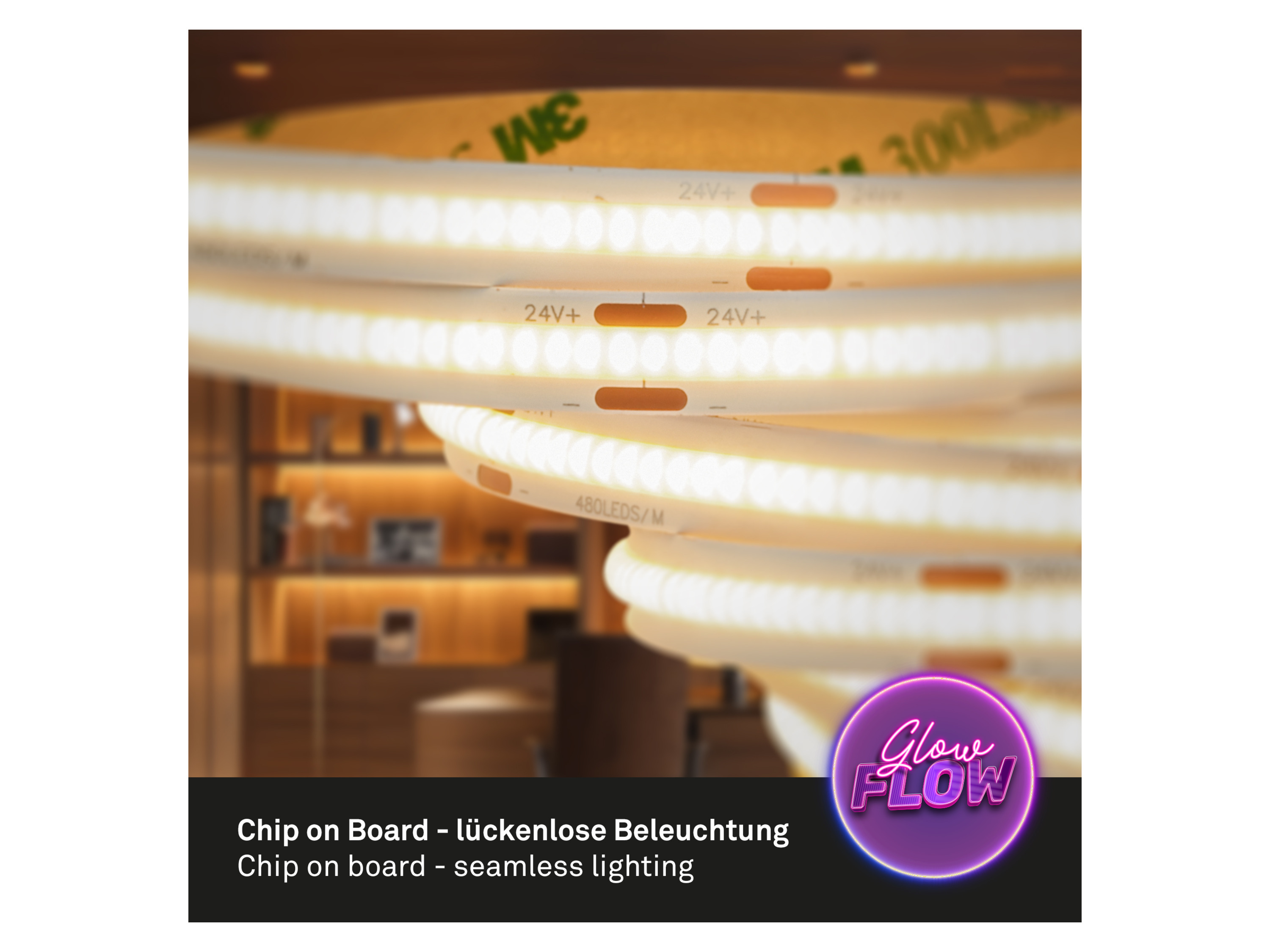 Thumbnail - Briloner Stripe COB LED Flexband 3m (warmweiß)