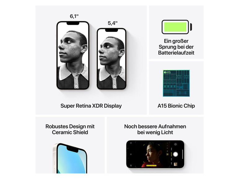 Gehe zu Vollbildansicht: Apple iPhone 13 - 5G Smartphone - Dual-SIM - OLED-Display - 6.1" - Bild 57
