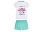 Kinderpyjama mit T-Shirt und Shorts: Squishmallows-Motiv.