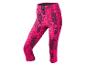 Rosa Capri-Leggings mit geometrischem Muster.