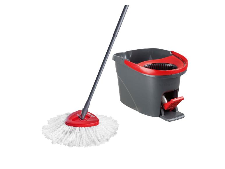 Vileda Reinigungsset mit Rotationsmopp und Eimer mit Pedal.