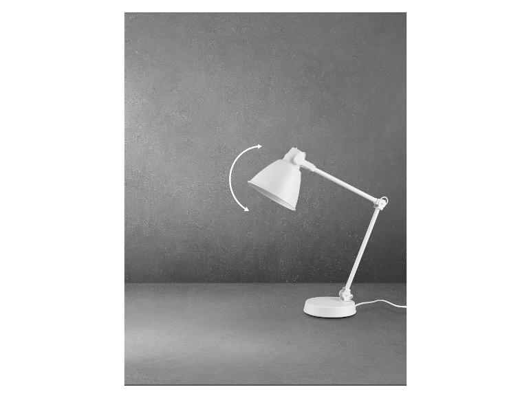 LED-Tischleuchte, mit neigbarem Federgelenk-Arm