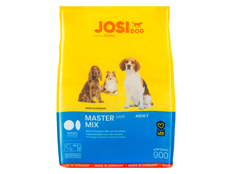 Gehe zu Vollbildansicht: JosiDog Hundetrockennahrung Master Mix, 3 x 900 g - Bild 2