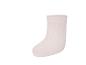 Hellrosa gerippte Babysocke