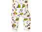 Weiße Kinderhose mit festlichem Grinch-Muster