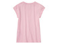Rosa T-Shirt mit kurzen Ärmeln für Mädchen.