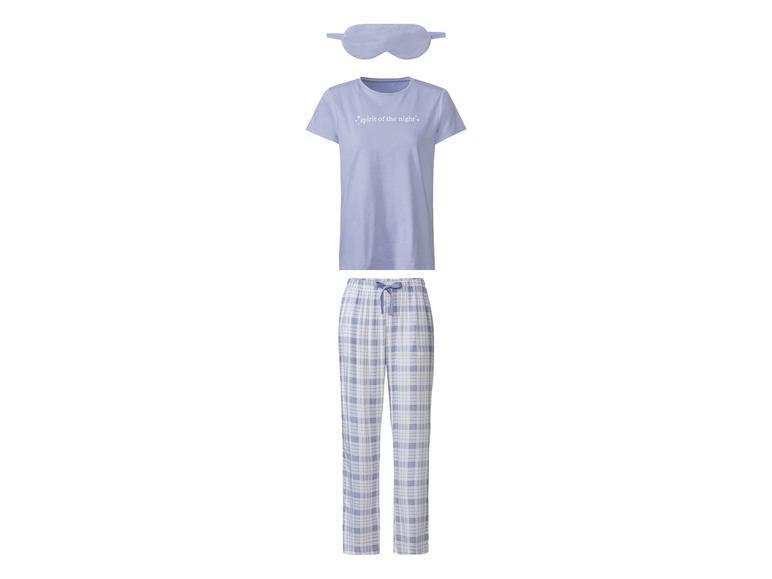 Gehe zu Vollbildansicht: esmara® Damen Pyjama-Set, 3-teilig, mit Schlafmaske - Bild 2
