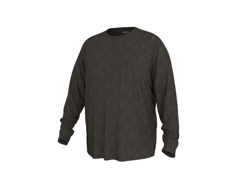 Herren-Langarmshirt in Dunkelgrau.