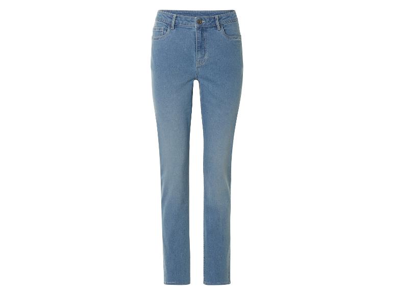 Gerade Jeans, figurbetont.