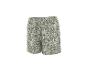Grüne Shorts mit weißem Blumenmuster
