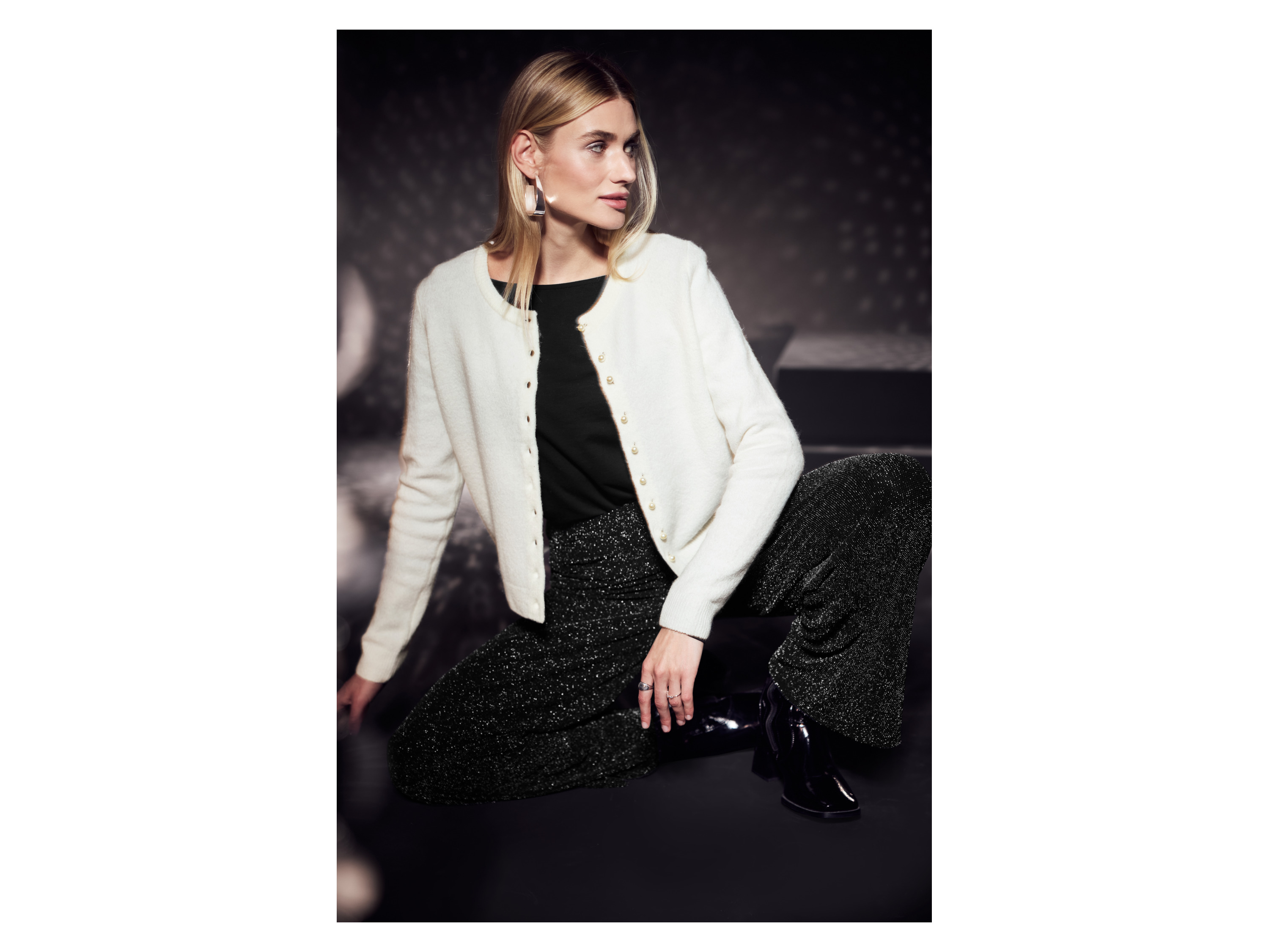 Thumbnail - esmara® Damen Langarmshirt (Schwarz, M(40/42))