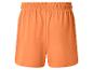 Orangefarbene Trainingsshorts mit elastischem Bund