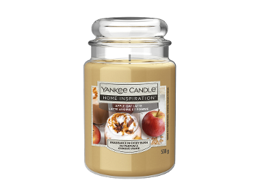 YANKEE CANDLE Duftkerze im Glas »Apple Oat Latte«, 538 g
