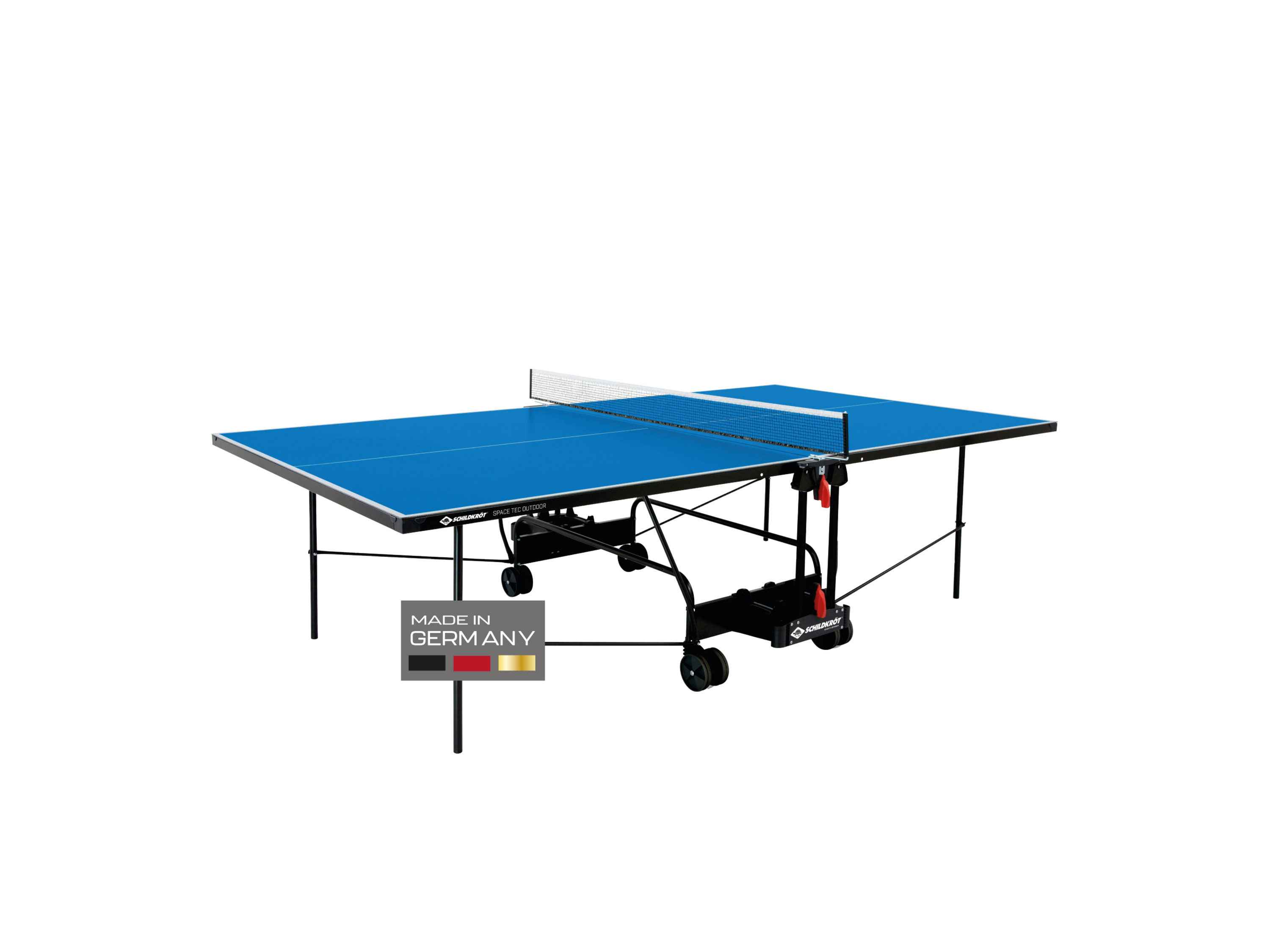 Schildkröt Tischtennisplatte Space Tec Outdoor, wetterfeste 4 mm Melaminharzplatte, klappbar | 04013771027363