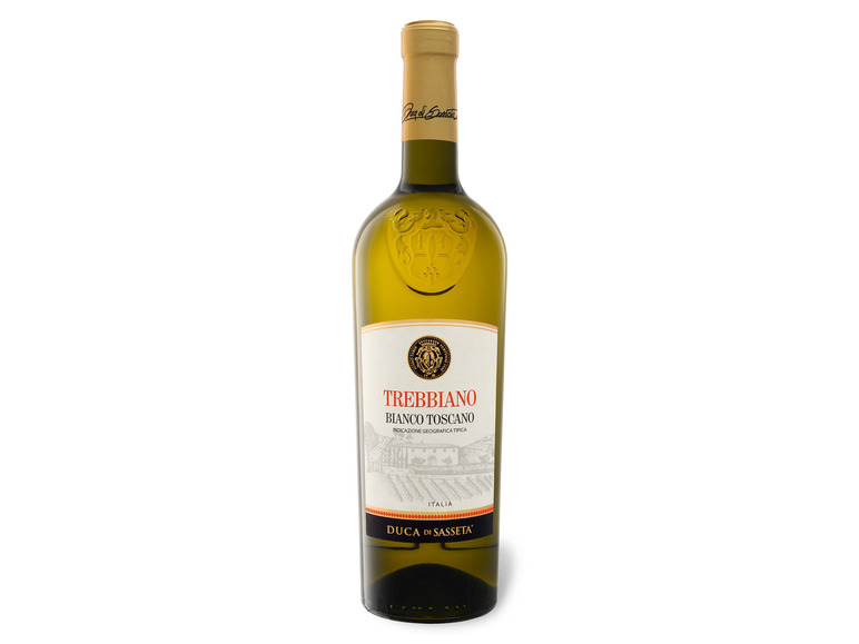 Gehe zu Vollbildansicht: Duca di Sasseta Trebbiano Bianco Toscana IGT trocken, Weißwein 2021 - Bild 1