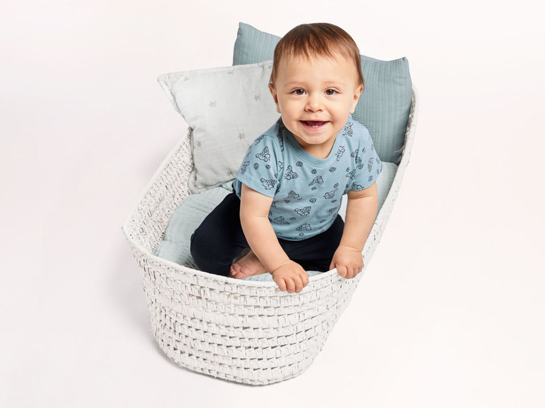 Gehe zu Vollbildansicht: lupilu® Baby Jungen T-Shirt, 2 Stück, mit praktischer Schulterknöpfung - Bild 9