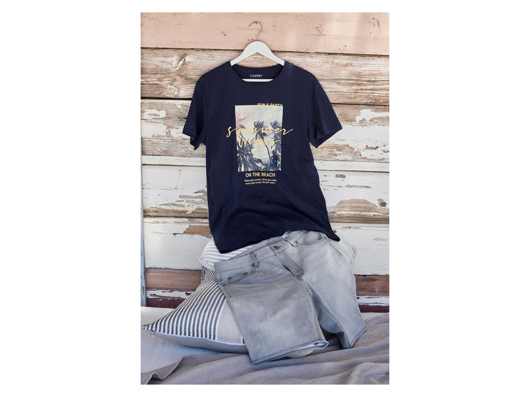 Gehe zu Vollbildansicht: LIVERGY® Herren T-Shirt aus reiner Baumwolle - Bild 15