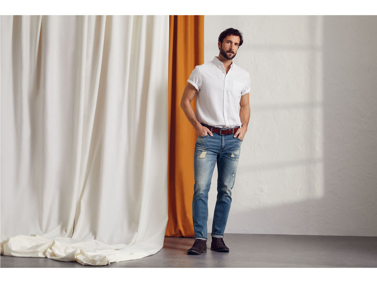 Gehe zu Vollbildansicht: LIVERGY® Herren Jeans, Slim Fit, im 5-Pocket-Style - Bild 18