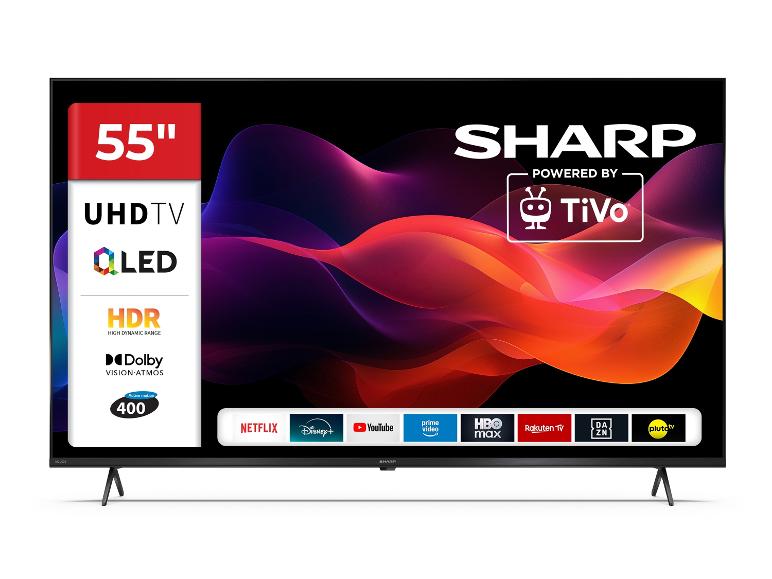 55-Zoll Smart-TV mit UHDTV, QLED, HDR und Dolby Vision Atmos.
