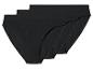 Drei schwarze Baumwoll-Damenunterhosen