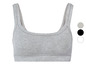 Grauer Sport-BH mit breiten Trägern