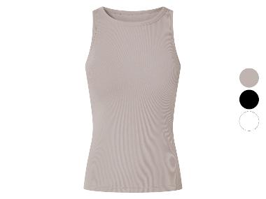 esmara® Damen Geripptes Top, mit integriertem BH
