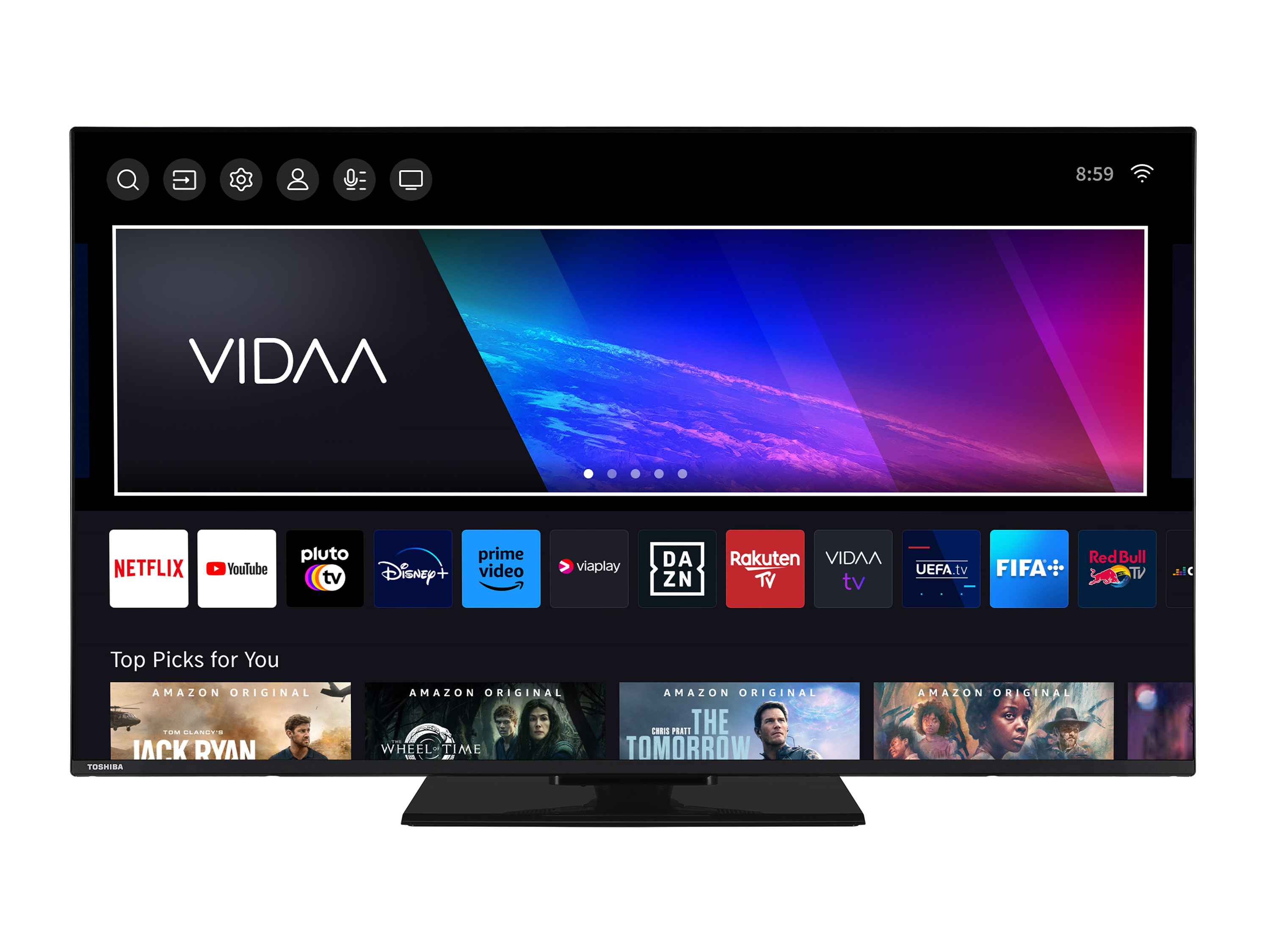 TOSHIBA Fernseher UV3463DAW VIDAA Smart TV 4K UHD (50 Zoll) | 04024862132767