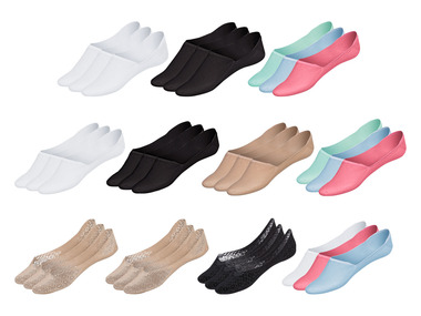 esmara® Füßlinge, 3 Paar, weit ausgeschnitten