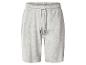 Graue Herren-Jersey-Shorts mit Kordelzug in der Taille