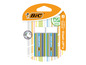 Zwei Bic Plast-Office Radiergummis, PVC-frei
